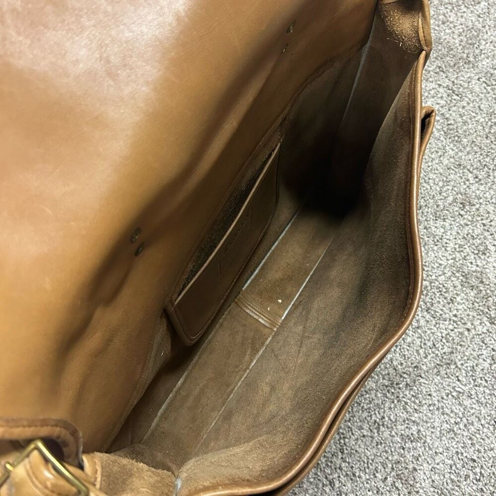 Vintage Coach Metropolitan 80s/90s All Leather Messenger Laptop Briefcase Bag - Picture 7 of 12